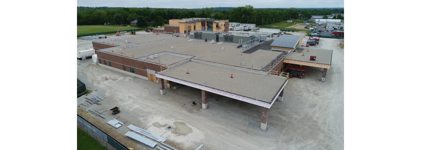 Work continues on Reid Health's new campus in Connersville on May 27, 2025.