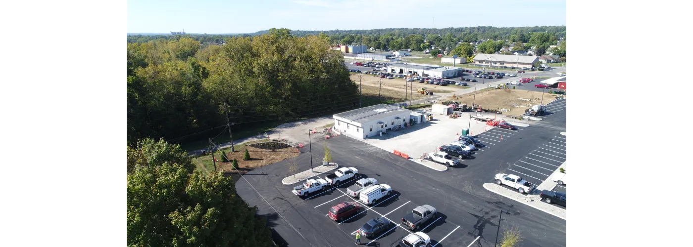 Work continues on Reid Health's new campus in Connersville on Oct. 1, 2025.