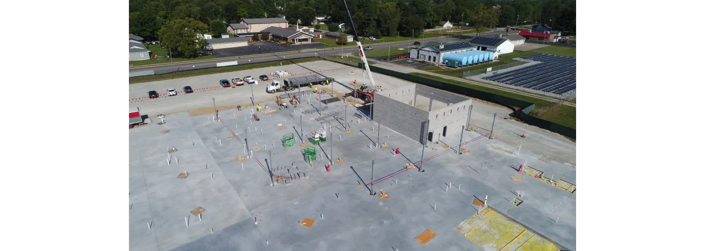 Work continues on Reid Health's new campus in Connersville on Aug. 22, 2024.
