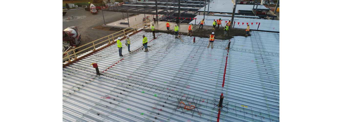 Work continues on Reid Health's new campus in Connersville on Nov. 7, 2024.