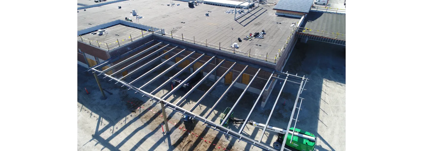 Work continues on Reid Health's new campus in Connersville on March 11, 2025.