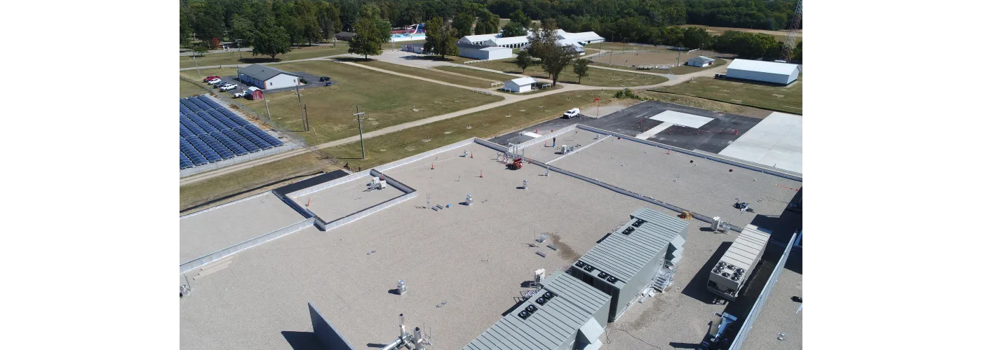 Work continues on Reid Health's new campus in Connersville on Sept. 9, 2025.