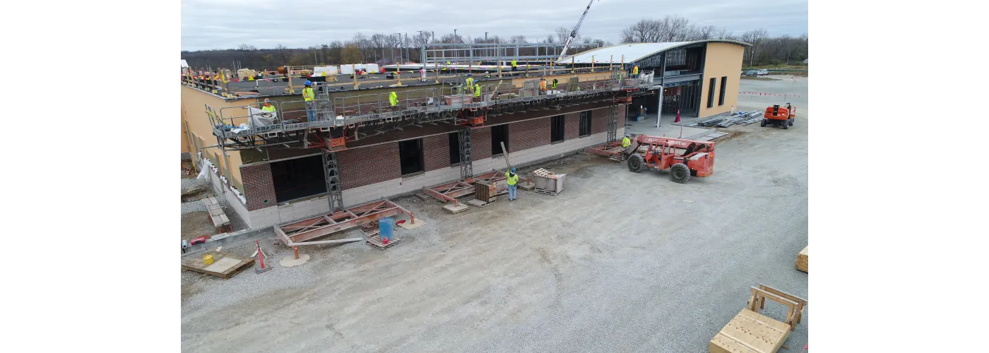 Work continues on Reid Health's new campus in Connersville on Nov. 12, 2024.