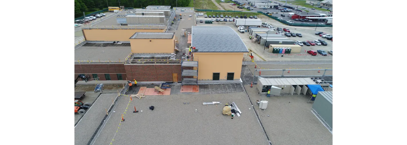 Work continues on Reid Health's new campus in Connersville on May 15, 2025.
