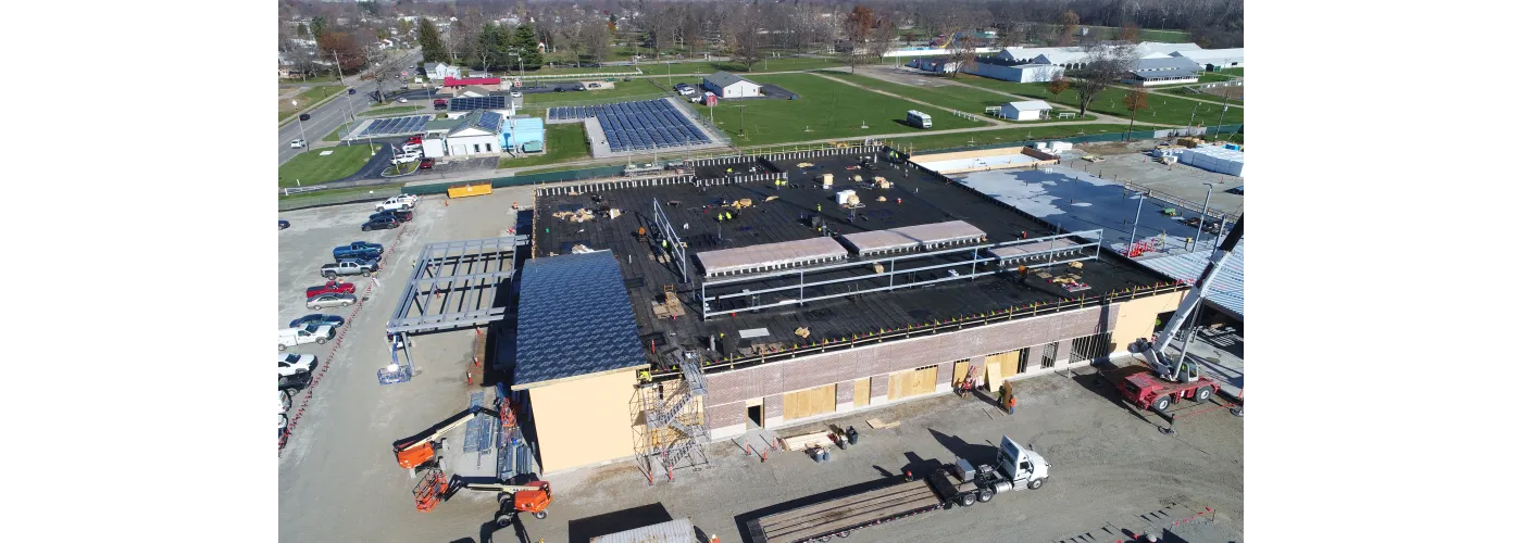 Work continues on Reid Health's new campus in Connersville on Nov. 26, 2024.