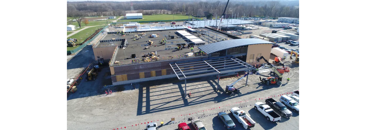 Work continues on Reid Health's new campus in Connersville on Nov. 26, 2024.