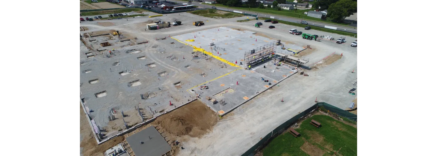 Work continues on Reid Health's new campus in Connersville on Aug. 6, 2024.