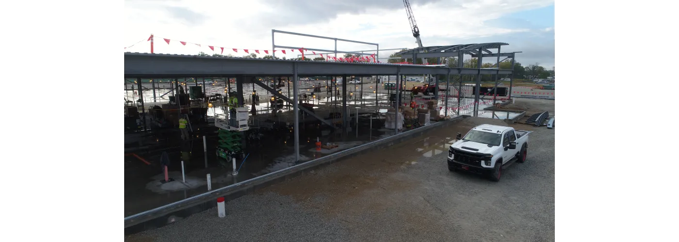 Work continues on Reid Health's new campus in Connersville on Sept. 24, 2024.