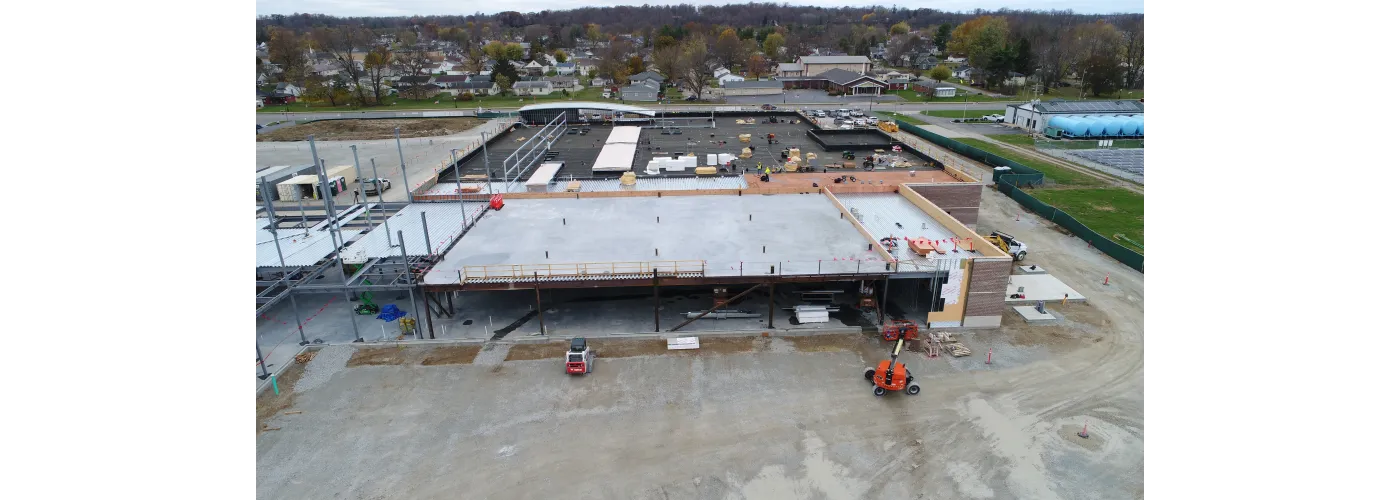 Work continues on Reid Health's new campus in Connersville on Nov. 12, 2024.