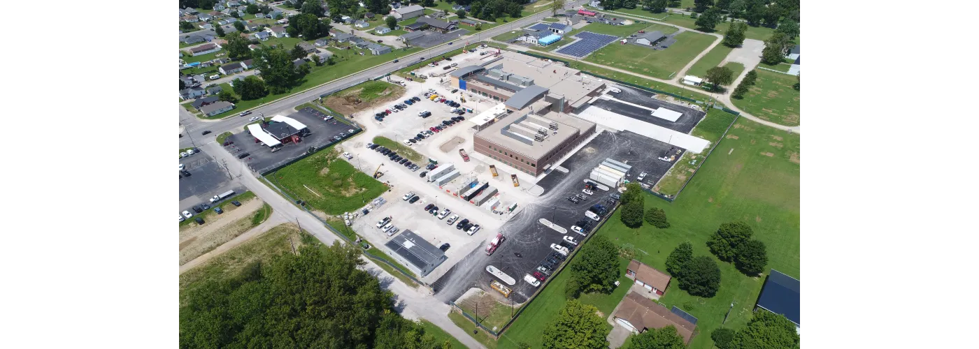 Work continues on Reid Health's new campus in Connersville on Aug. 8, 2025.
