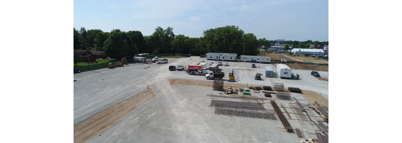 Work continues on Reid Health's new campus in Connersville on June 4, 2024.