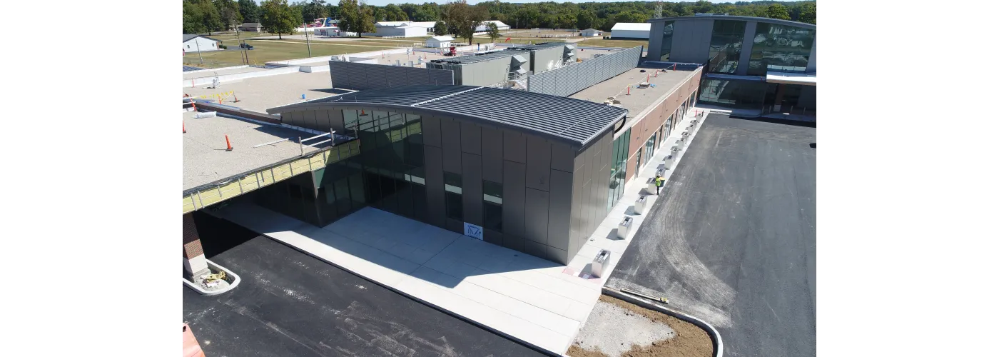 Work continues on Reid Health's new campus in Connersville on Sept. 9, 2025.