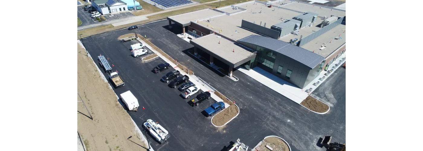 Work continues on Reid Health's new campus in Connersville on Sept. 12, 2025.