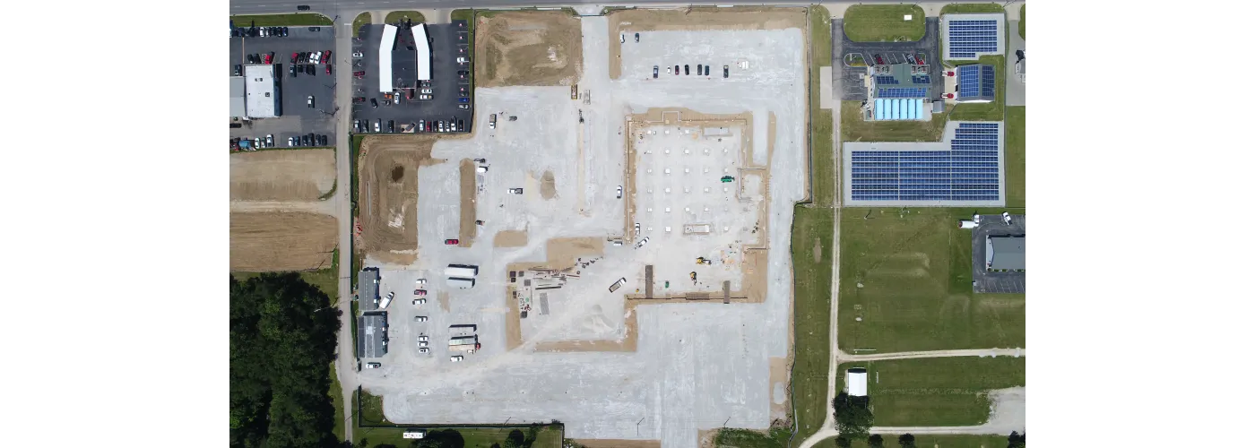 Work continues on Reid Health's new campus in Connersville on June 11, 2024.