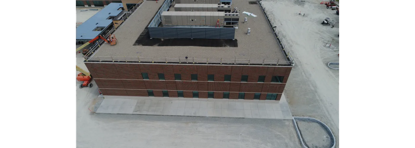 Work continues on Reid Health's new campus in Connersville on July 11, 2025.