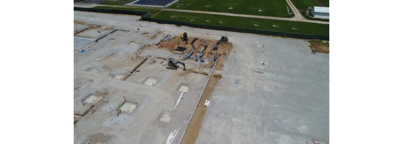 Work continues on Reid Health's new campus in Connersville on July 19, 2024.