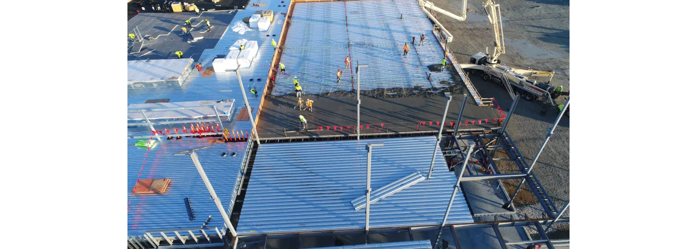 Work continues on Reid Health's new campus in Connersville on Nov. 7, 2024.