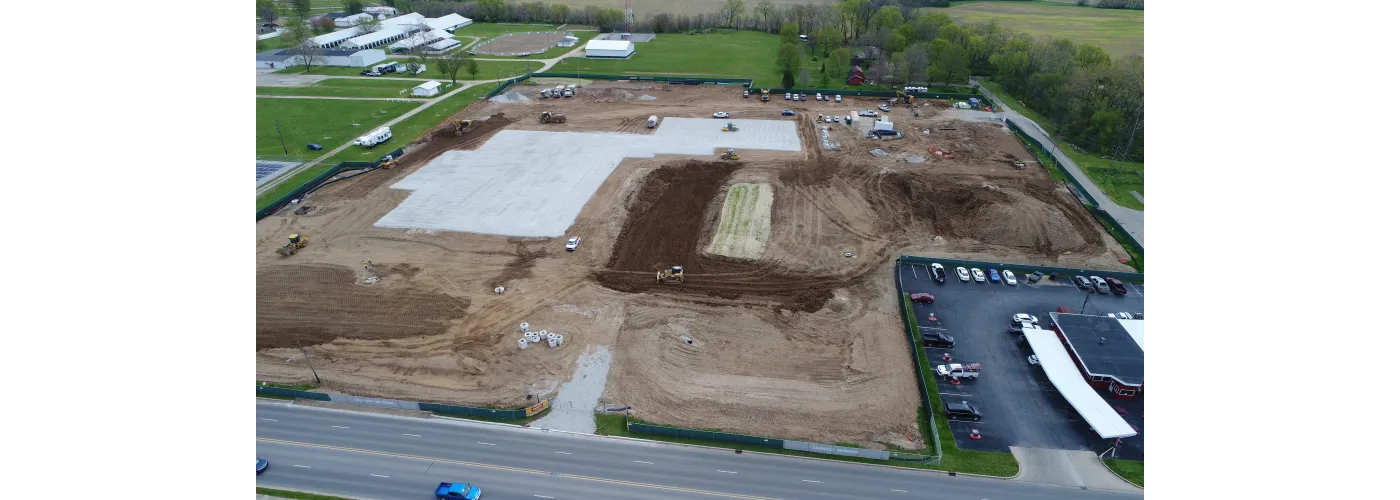 Work continues on Reid Health's new campus in Connersville on April 24, 2024.