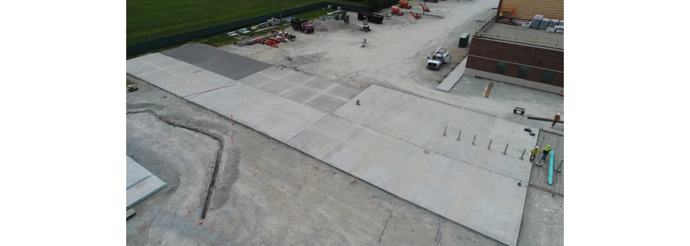 Work continues on Reid Health's new campus in Connersville on July 11, 2025.