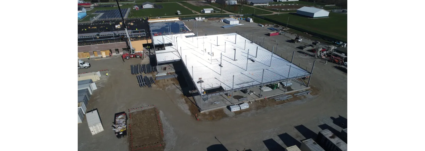 Work continues on Reid Health's new campus in Connersville on Nov. 26, 2024.