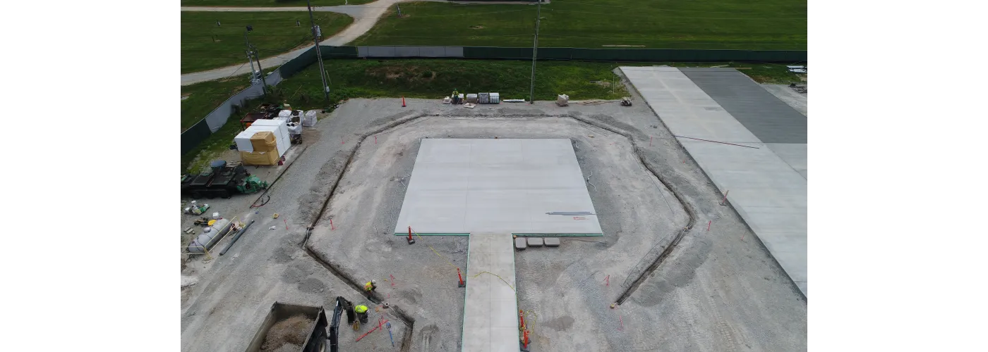 Work continues on Reid Health's new campus in Connersville on July 11, 2025.