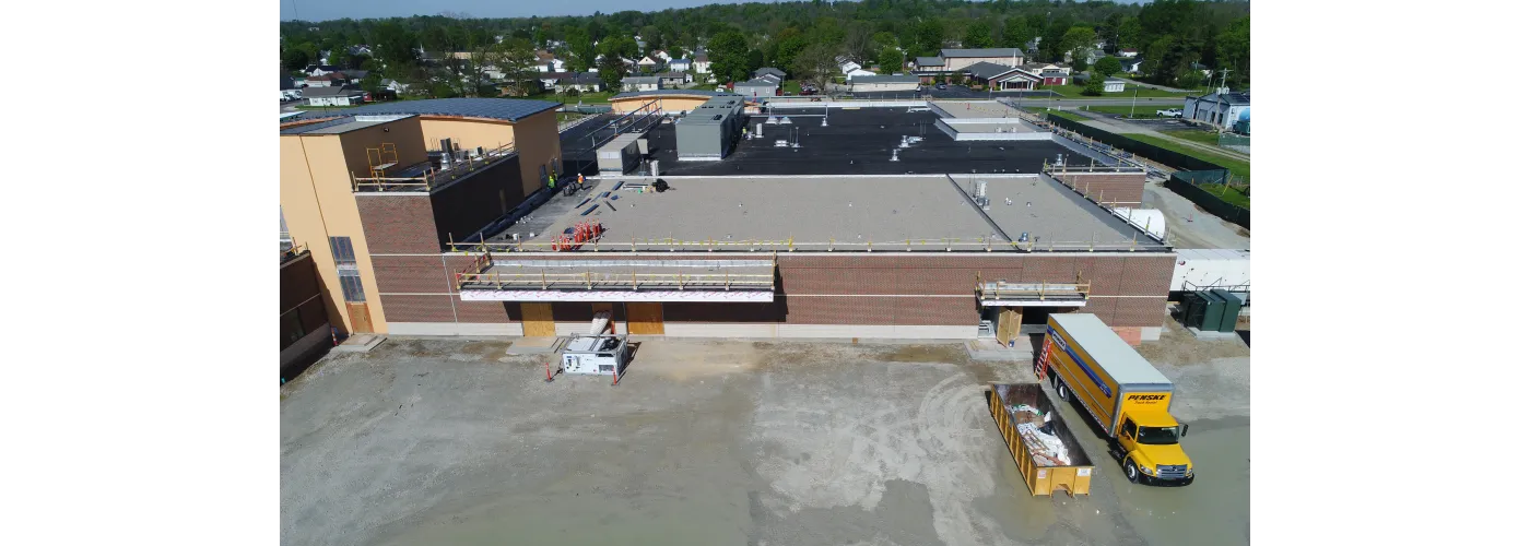 Work continues on Reid Health's new campus in Connersville on May 7, 2025.