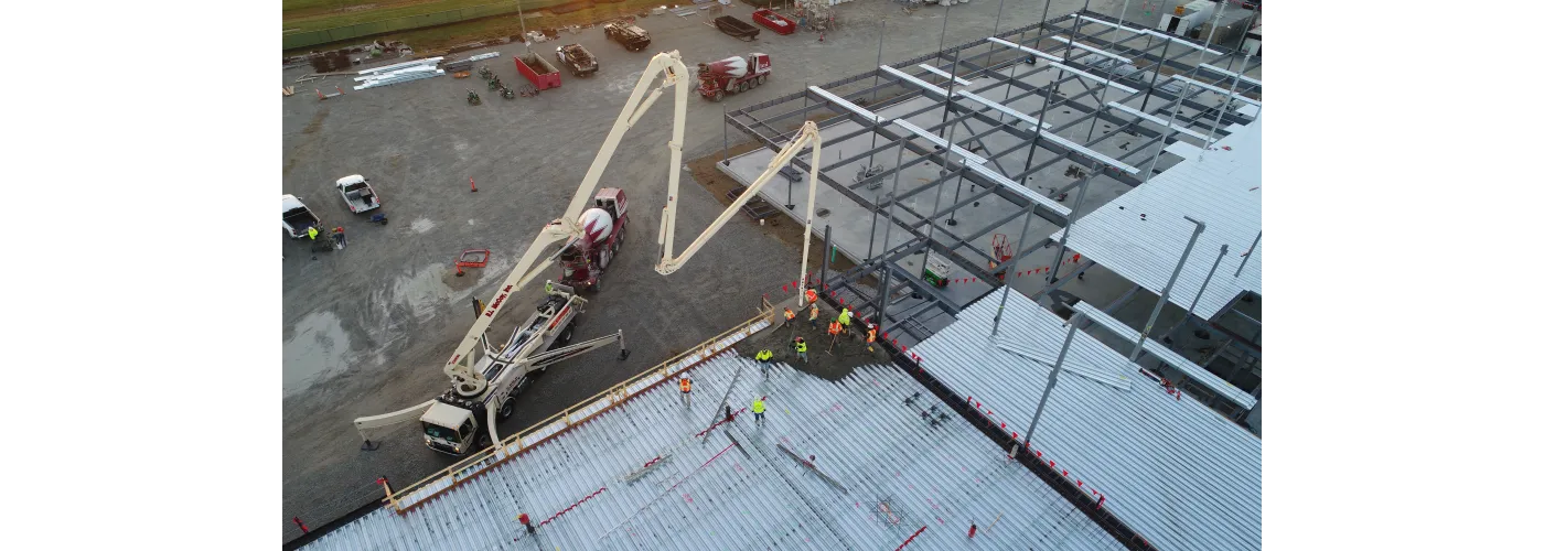 Work continues on Reid Health's new campus in Connersville on Nov. 7, 2024.