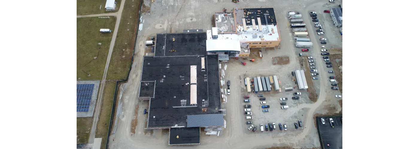 Work continues on Reid Health's new campus in Connersville on Feb. 27, 2025.