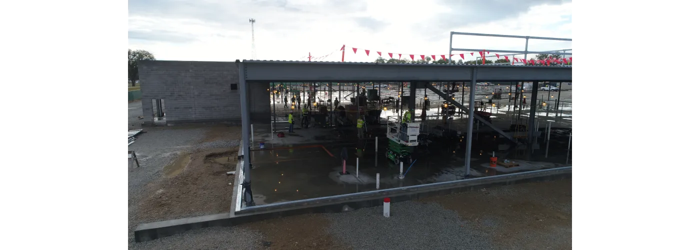 Work continues on Reid Health's new campus in Connersville on Sept. 24, 2024.