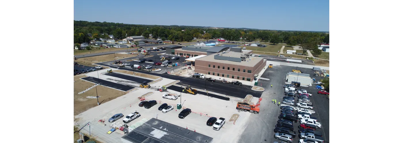 Work continues on Reid Health's new campus in Connersville on Sept. 12, 2025.