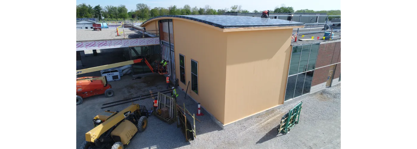 Work continues on Reid Health's new campus in Connersville on May 7, 2025.