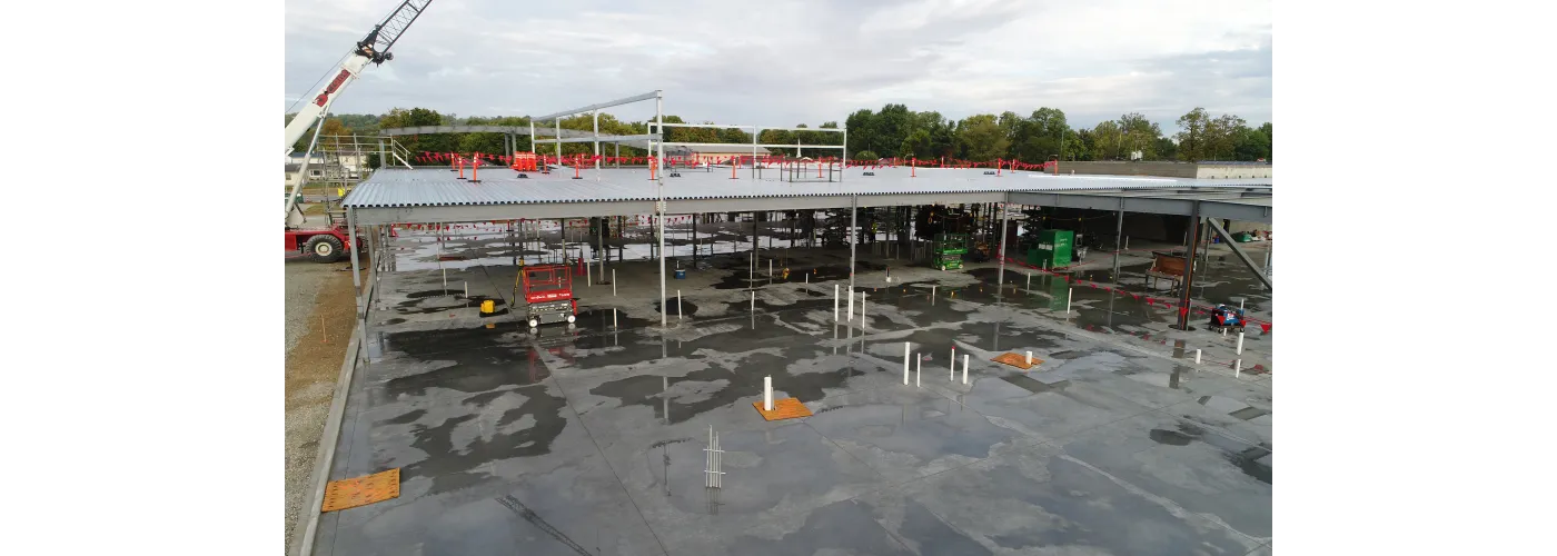 Work continues on Reid Health's new campus in Connersville on Sept. 24, 2024.