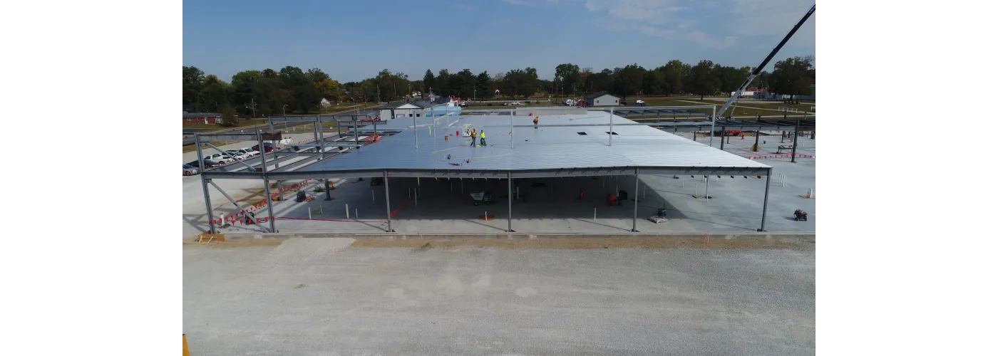 Work continues on Reid Health's new campus in Connersville on Sept. 17, 2024.