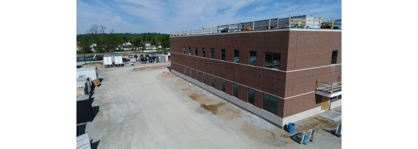 Work continues on Reid Health's new campus in Connersville on May 7, 2025.