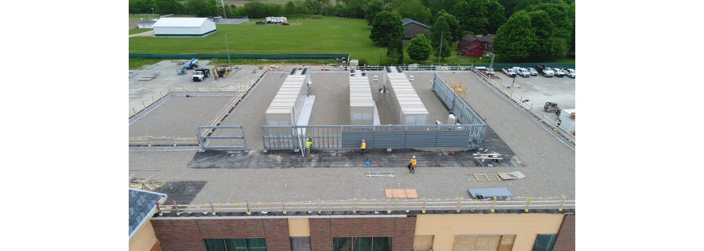 Work continues on Reid Health's new campus in Connersville on May 15, 2025.