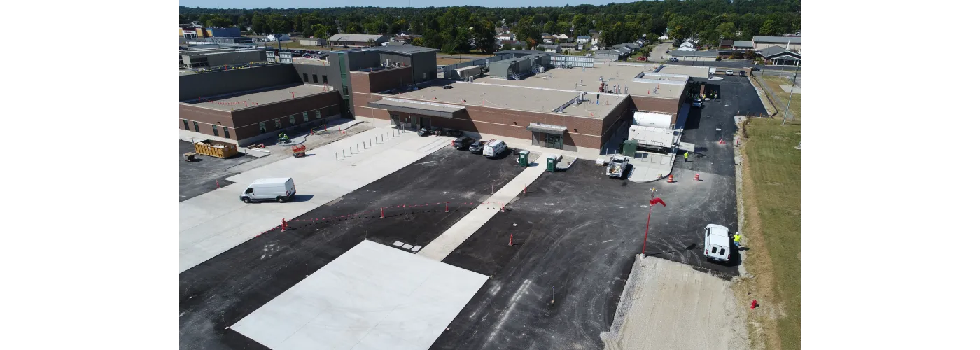 Work continues on Reid Health's new campus in Connersville on Sept. 9, 2025.