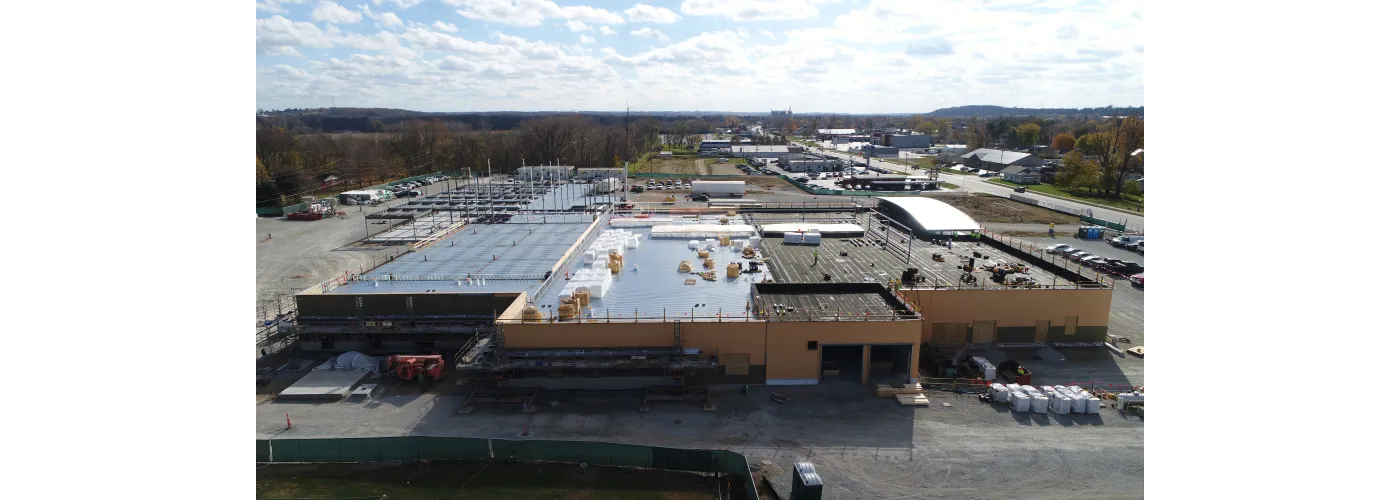 Work continues on Reid Health's new campus in Connersville on Nov. 5, 2024.