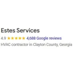 Estes Services HVAC contractor with 4.9 star rating and 4,688 Google reviews in Clayton County, Georgia