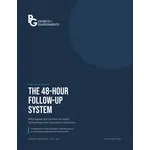 Cover page of The 48-Hour Follow-Up System field guide by PG Exhibits with key event follow-up insights.