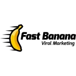 Bright yellow banana illustration with a shadow, isolated on a black background.