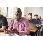 a person sitting at a table