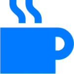 steaming cup of coffee