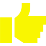 a yellow and black background