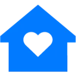 house with a heart