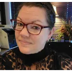 a person wearing glasses