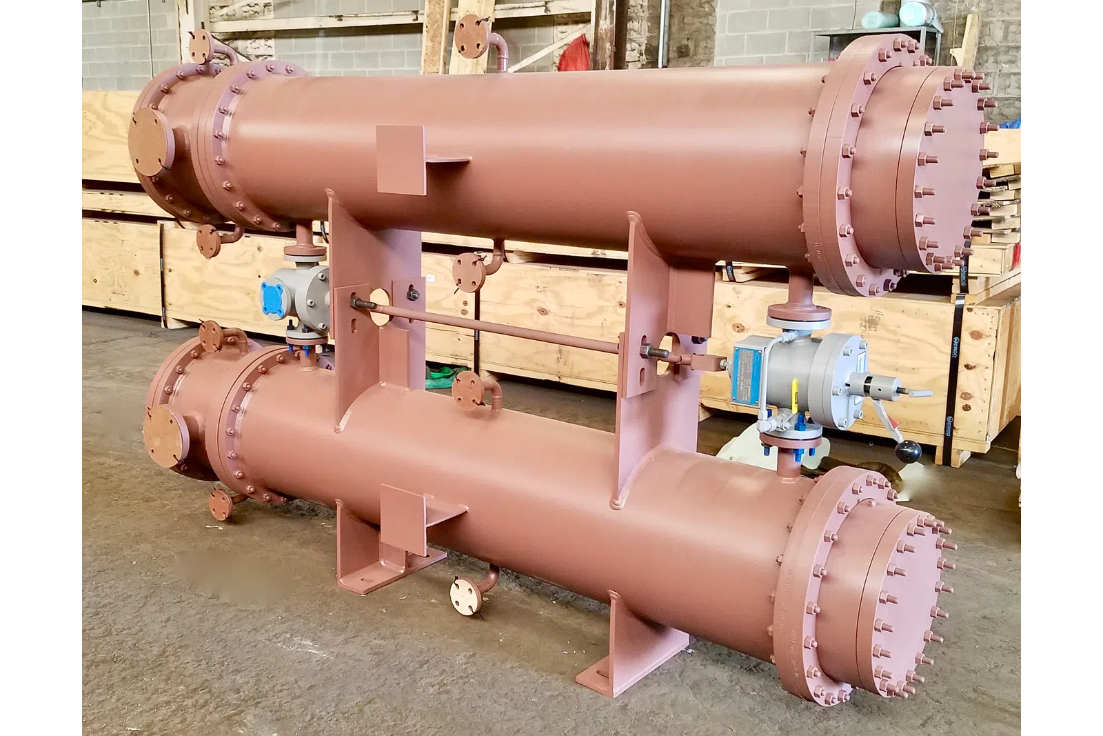 a large pipe with pipes