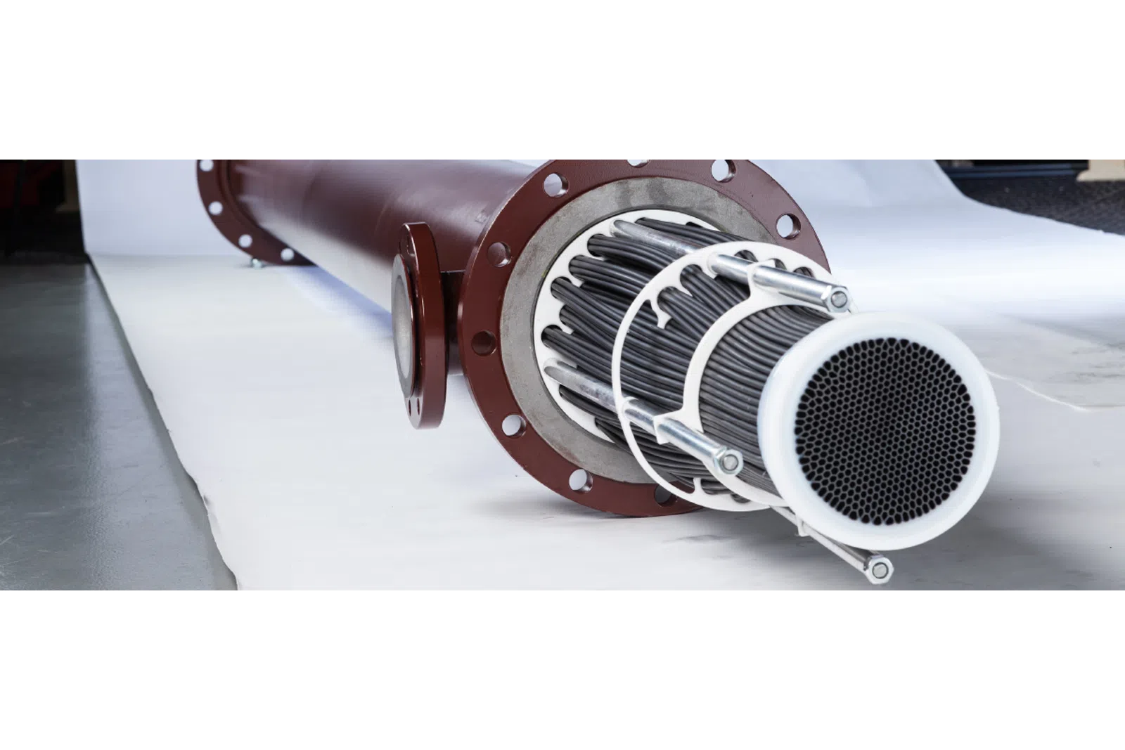 a close up of a car's headlight