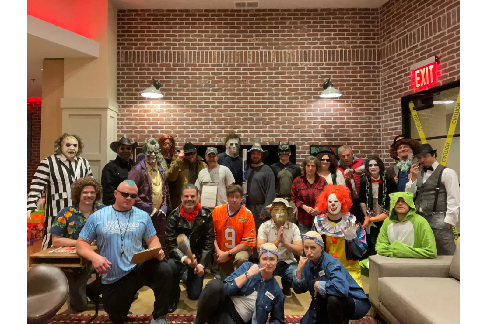 a group of people in clothing