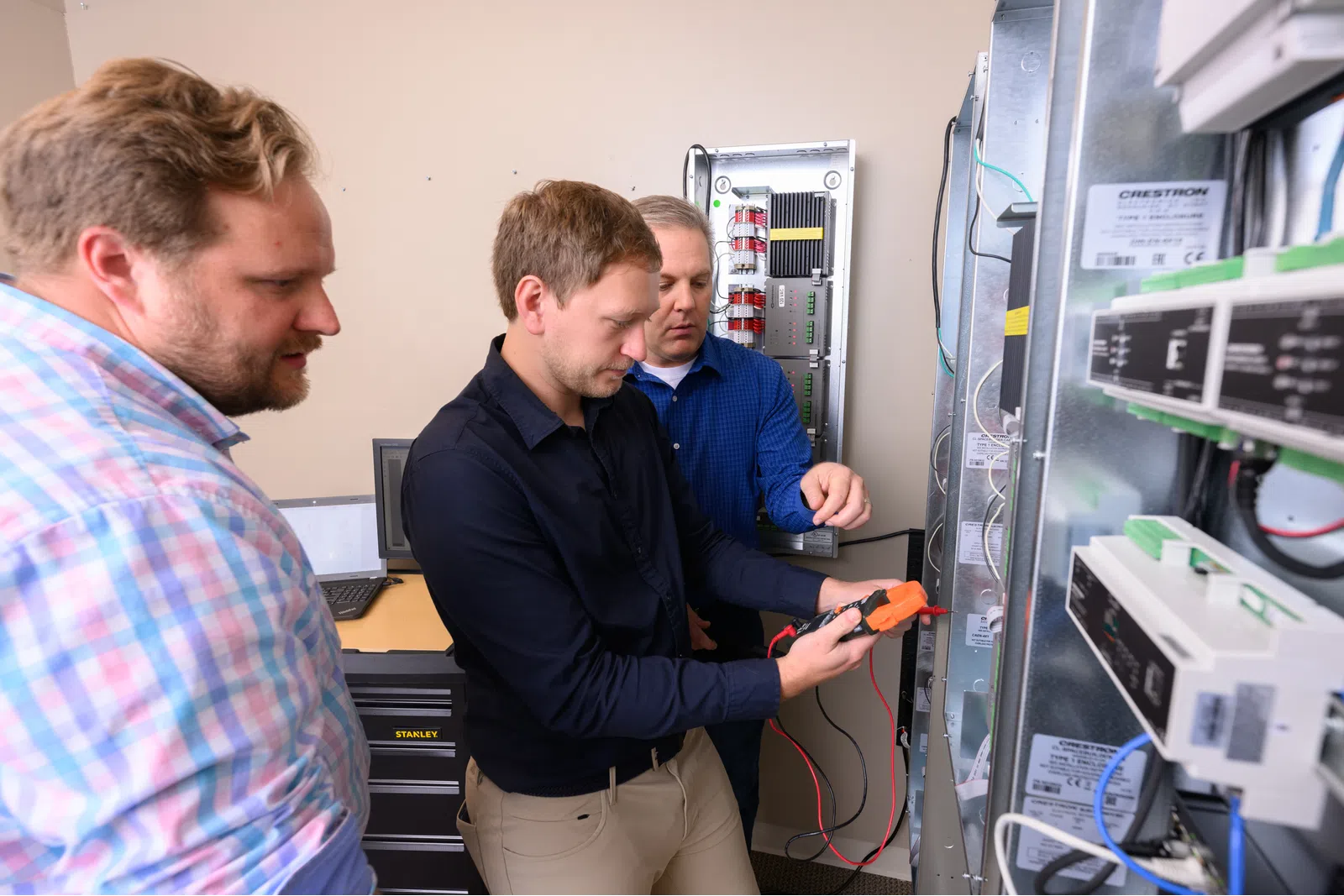 men looking at a computer