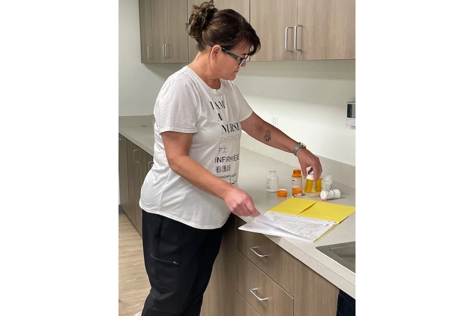 a man in a kitchen